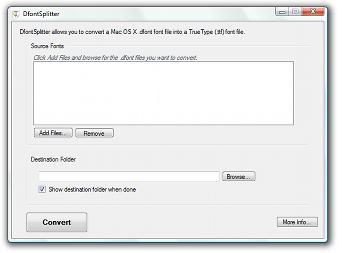 DfontSplitter for Windows