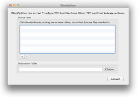 DfontSplitter for Mac