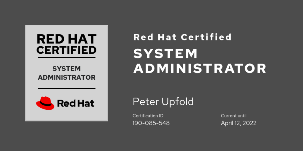 Red Hat Certified System Administrator